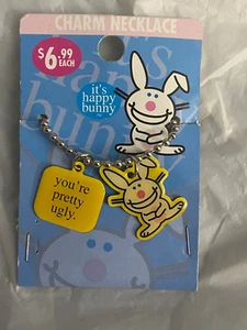 It's Happy Bunny Charm Halskette (You're Pretty Ugly) *NEU* US1 - Bild 1 von 6