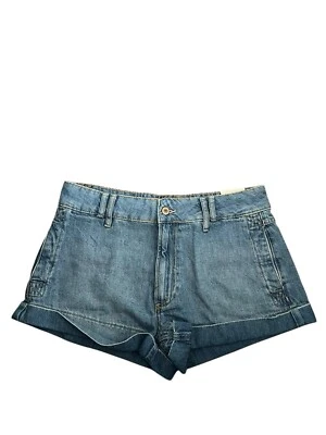 Free People Lion Heart Blue Denim Shorts NWOT Size 27" 8 10 - Image 1 of 4