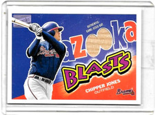 CHIPPER JONES 2004 TOPPS  BAZOOKA BLASTS GAME USED BATS
