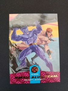 GAMBIT, BEAST 113 1994 Fleer Ultra X-Men Marvel Comics Trading Card TCG CCG - Picture 1 of 2