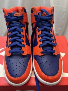 Nike Dunk High Retro Knicks 9.5 NBA New York BTTYS Dunk SB Orange Blue - Picture 1 of 9