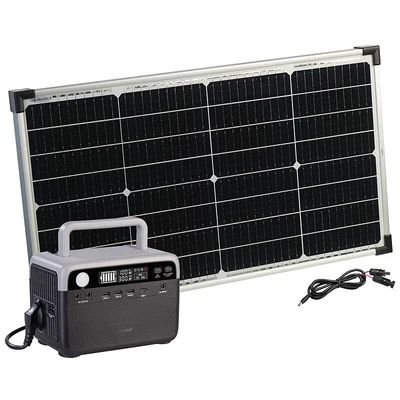 (0% MwSt) Powerstation & Solar-Generator, 230 Wh, 230 V, 300 W & Solarpanel 60 W - Bild 1 von 4