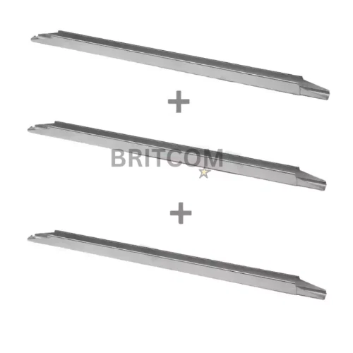 3x IKEA SKORVA Midbeam 203cm Adjustable Galvanised Bed Frame Support Bar Set - Image 1 of 1