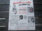 publicité Clignotants SCINTEX pour Scooter ..vespa ..lambretta 1950/1960...