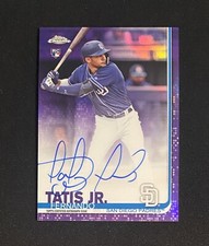 2019 Topps Chrome Fernando Tatis Jr Purple Refractor Auto #/250 Rookie Card RC