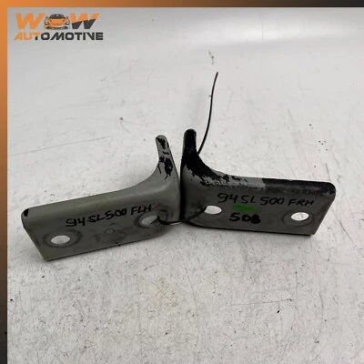 90-95 MERCEDES-BENZ R129 SL320 SL500 FRONT BUMPER BRACKET ANGLE PAIR SET OEM - Image 1 of 4