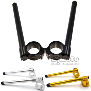 45mm Motorcycle Fork Tube Clip-On Handlebars 22mm 7/8'' For Suzuki GSXR600 Honda - Imagen 1 de 9