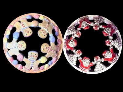 Yankee Candle Illuma-Tapa Santa Claus Pan de Jengibre Navidad Vela Topper Lote Foto 1 de 4