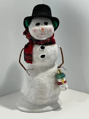 Byers Choice 2023 Snowman With Ornament 9.5" - Image 1 of 4