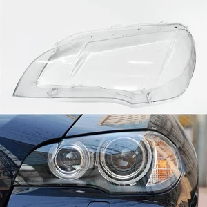 Cubierta de lente de faro izquierdo para BMW X5 E70 2007-2012 pantalla de faro - Imagen 1 de 3