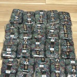 87 Garnknäuel Löwenmarke Löwe Wildleder Chenille Seerosen mehrfarbig 122 Yds EA - Bild 1 von 11