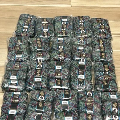 27-30 Hilos Madejas Marca León Gamuza Chenilla Nenúfares Multicolor 122 Yardas ea Foto 1 de 4