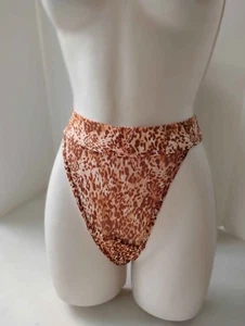 Women’s SEXY Large Panties Leopard Print Semi Sheer Fabric Bikini Cut by Knotty - Picture 1 of 10