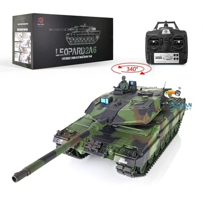 US Stock 2.4Gh 1/16 Henglong 7.0 Leopard2A6 RTR Plastic RC Tank 3889 BB Infrared - Image 1 of 4