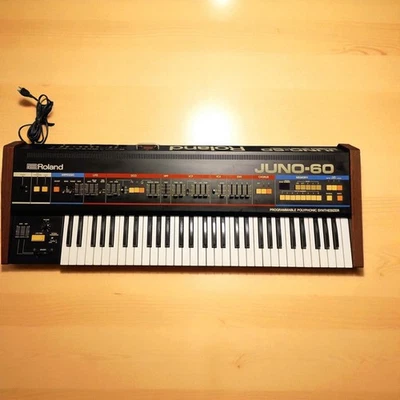 Roland JUNO-60 Analog Synthesizer with Battery CR2032 Refurbished vintage #4 - Image 1 of 4