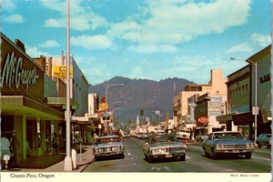 Vintage Postcard Street View Grants Pass OR Old Cards McGregor's Store Business  - Picture 1 of 3