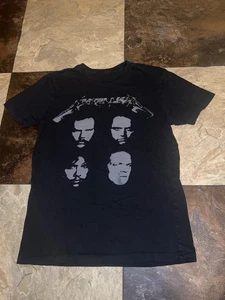 Camiseta De Colección Metallica 1991-1992 Historic Dates Faces Álbum Negro Gira: S - Imagen 1 de 9