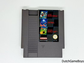 Nintendo Nes - Super Mario Bros / Tetris / World Cup - ESP