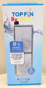 Large Aquarium Filter Replacement, 6 Count - Efficient Filtration, Easy Install - Picture 1 of 6