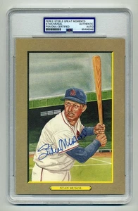 STAN MUSIAL PSA/DNA SIGNED PEREZ STEELE GREAT MOMENTS CARD - Picture 1 of 1