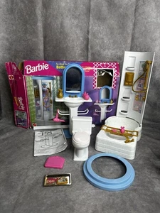 SO REAL SO NOW BATHROOM PLAYSET 1998 Shower Tub Sink Mirror 99% Complete - Picture 1 of 17