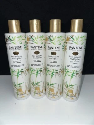 LOT OF 4--Pantene Nutrient Blends HAIR VOLUME MULTIPLIER SHAMPOO w/Bamboo - Image 1 of 4