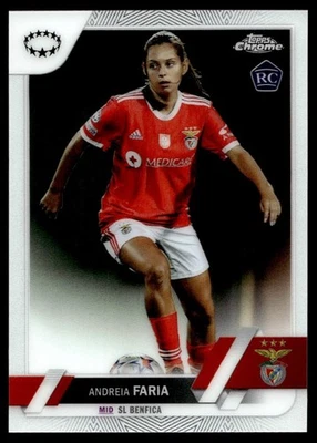 2022 Topps Chrome UEFA Women's Champions League Andreia Faria Rookie S.L. - Image 1 of 2