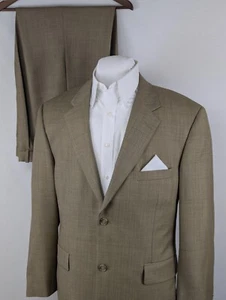 Traje de lana Tasso Elba Vitale Barberis Canonico Super 110s para hombre 42S 36x28 marrón - Imagen 1 de 22