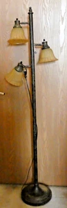 Metal 3 bulb Bell Shade 70 inch Standing Lamp Metal Brass Design  - Picture 1 of 6