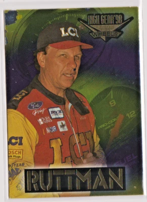 Joe Rutman NASCAR TRUCK Driver 1998 Wheels HIGH GEAR Card # 44 Near Mint - Image 1 of 2