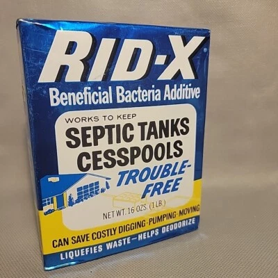 Tratamiento de sistema séptico/cesspool aditivo bacteriano beneficioso Rid-X 16 OZ NUEVO DE STOCK Foto 1 de 4