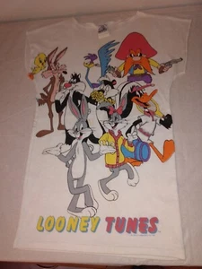 Camicia senza maniche vintage Looney Tunes Jog Togs RARA stampa sul retro - Foto 1 di 4