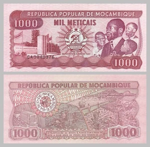 Mosambik / Mozambique 1000 Meticais 1989 p132c unz. - Picture 1 of 1