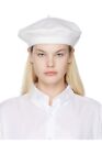 Maison Margiela White Wool Beret Rrp £290 Brand New With Tags In Box
