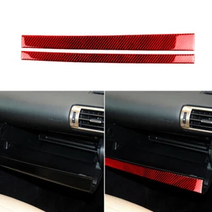 Carbon Fiber Interior Storage Strip Decor Trim Cover For LEXUS IS250 IS300 IS350 - Picture 1 of 15