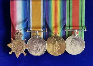 WW1 Royal Navy Medal Group George Frost with Home Guard Defence Medal WW2 - Picture 1 of 9