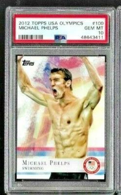 2012年托普斯美国奥运会迈克尔菲尔普斯PSA 10 — 第 1/2 张图片