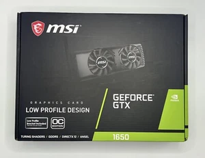 NEW MSI GeForce GTX 1650 4GB GDDR5 Low Profile Graphics Video Card HDMI DVI DP - Bild 1 von 2