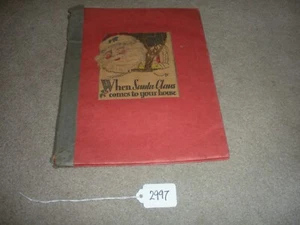 VERY RARE VINTAGE Antique  Christmas Santa Claus Picture Book HOME MADE - Picture 1 of 22
