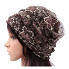 Women Lady Winter Bandana Beanie Turban Head Wrap Band Lace Hat Warm ,3939