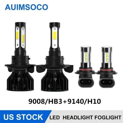 Piezas Accesorios Para Ford F-150 2004-2014 Faro LED Alto/Bajo+Bombillas Antiniebla Foto 1 de 4