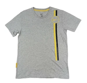 NIKE LIVESTRONG Men's Shirt Small Short Sleeve Cotton Graphic Casual Adult Gray - Picture 1 of 10