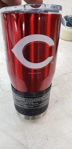 CINCINNATI REDS METAL Travel Tumbler - 30 oz Ultra -  NEW Cover