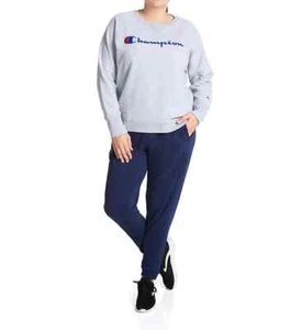 Champion Plus Heritage Women's French Terry Joggers Athletic Navy NWT - Picture 1 of 3