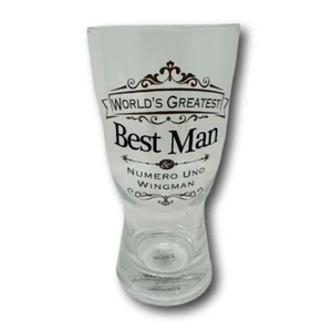 Vaso de cerveza tostado Insignia boda Best Man Enesco - Imagen 1 de 3