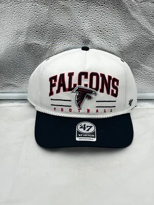 Atlanta Falcons NFL '47 White TT Roscoe Hitch Rope Snapback Adjustable Hat - Image 1 of 4
