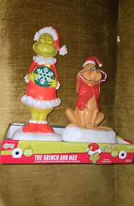 Special Grinch 14-in LED Dr Seuss' The Grinch & Max Blow Mold - Picture 1 of 3