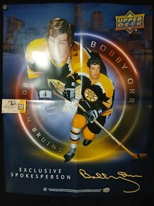 Upper Deck 2025 Hockey Promo Poster 22" x 28" Bobby Orr Boston Bruins - Picture 1 of 1