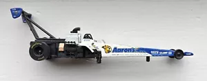 AUTO WORLD NHRA Top Fuel Dragster AARONS DREAM MACHINE White & Blue HO Slot Car - Picture 1 of 10