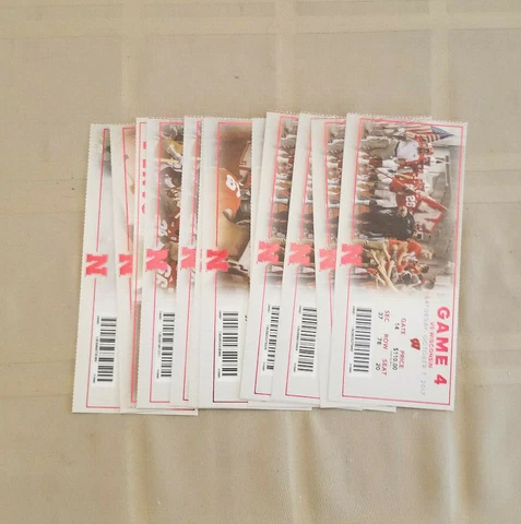 2017 NEBRASKA CORNHUSKER FOOTBALL TICKET STUBS Cover